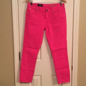 J.Crew toothpick pink ankle jeans size 29
